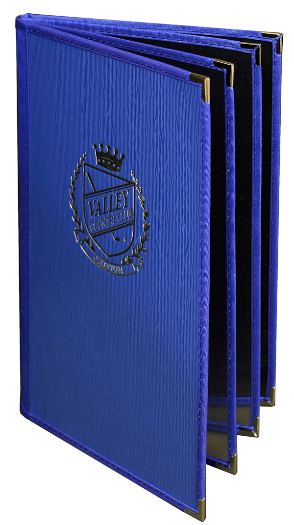 Delight hardback menu covers do more but cost less.